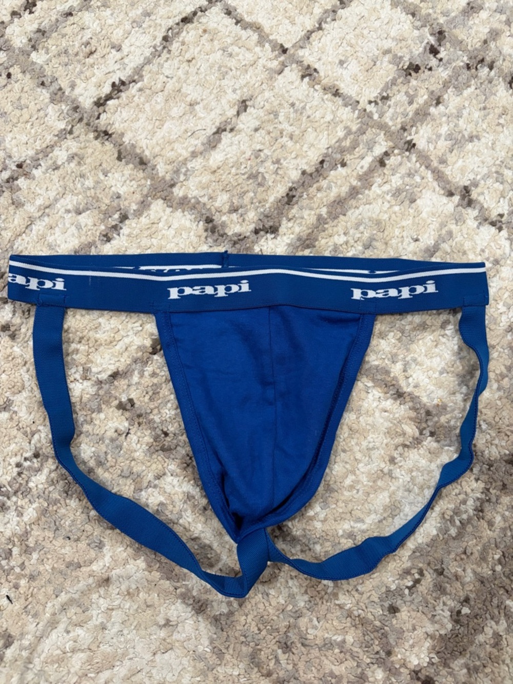 Papi Men's Supportive Brief Jockstrap in Royal Blue